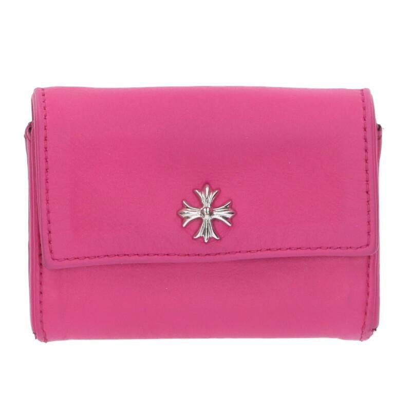 Chrome Hearts Chrome Hearts Tiny Ch Cross Plus Button Leather Wallet Size ONE SIZE - 1 Thumbnail