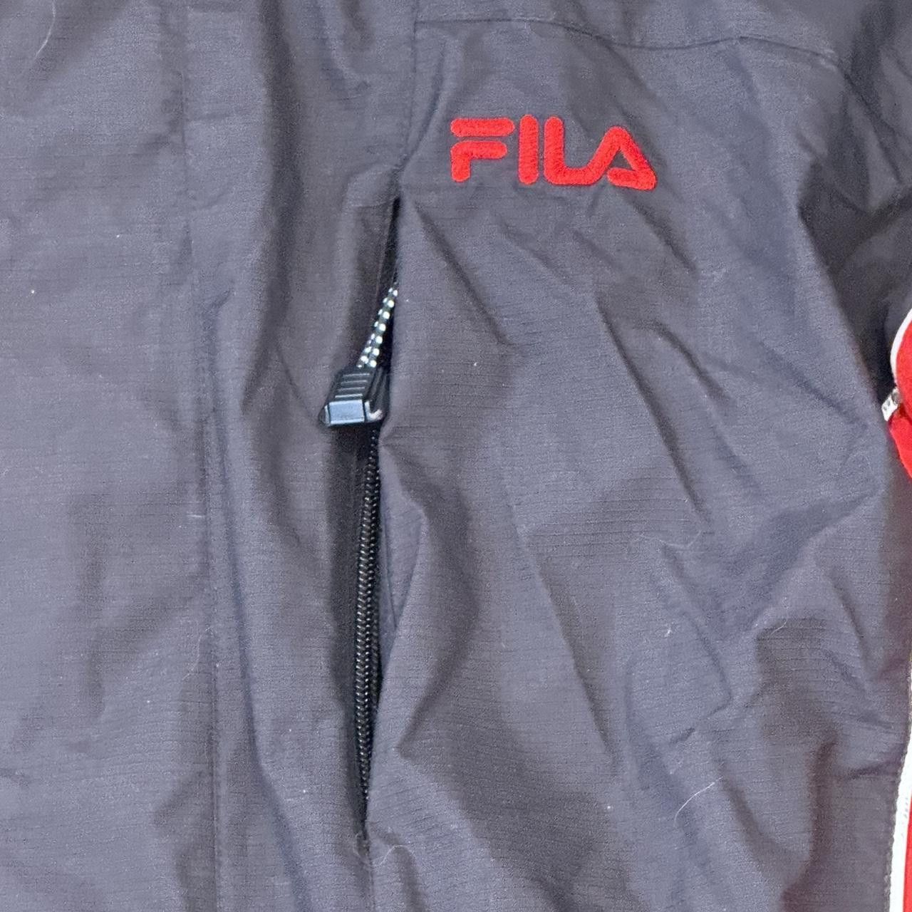 Fila Vintage FILA Snow Ski Red Black Striped Hooded Jacket Size US L / EU 52-54 / 3 - 8 Thumbnail