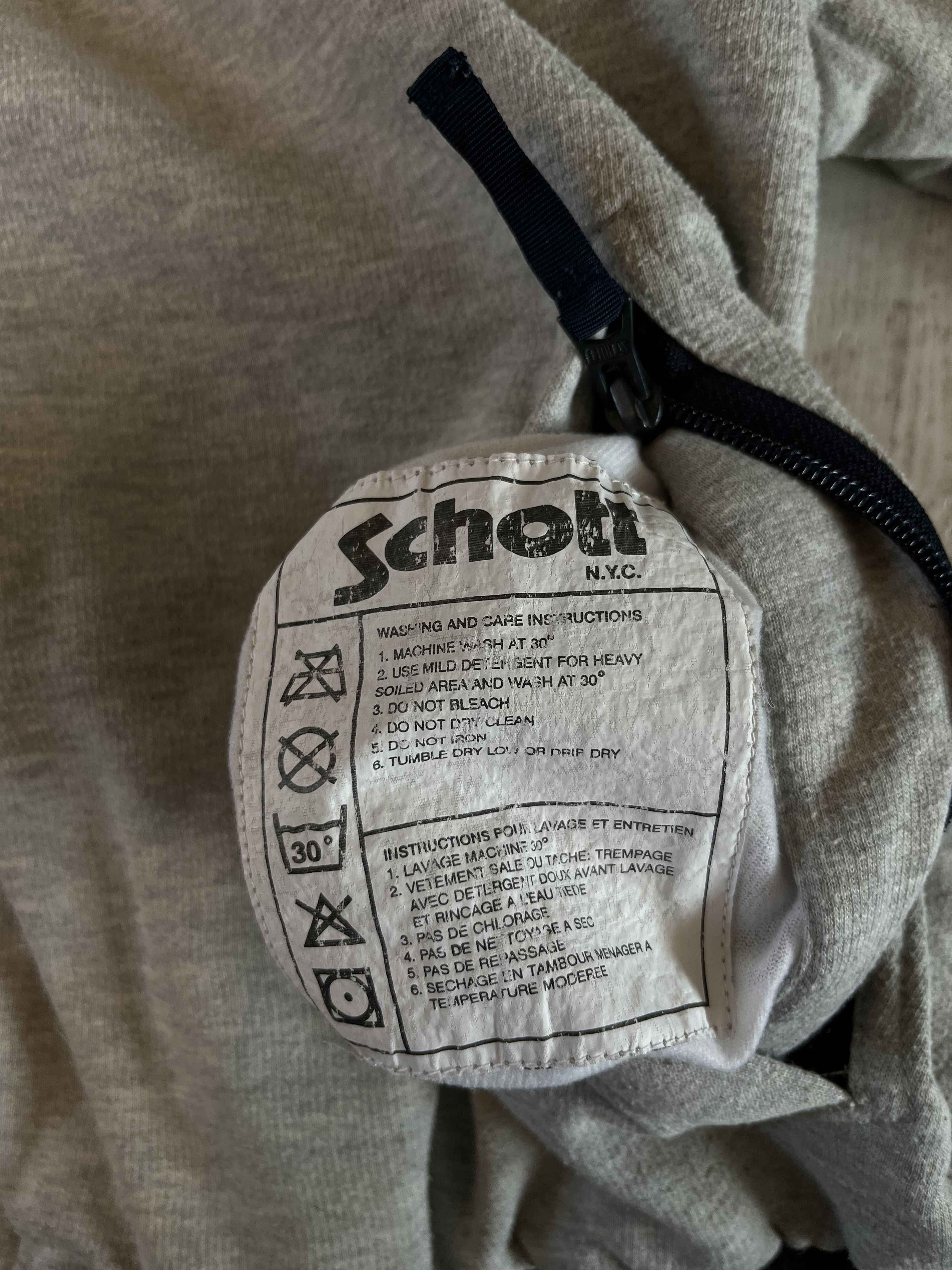 Schott × Vintage 90s Vintage Schott NYC Reversible Varsity Jacket Made in USA Size US XL / EU 56 / 4 - 9 Thumbnail