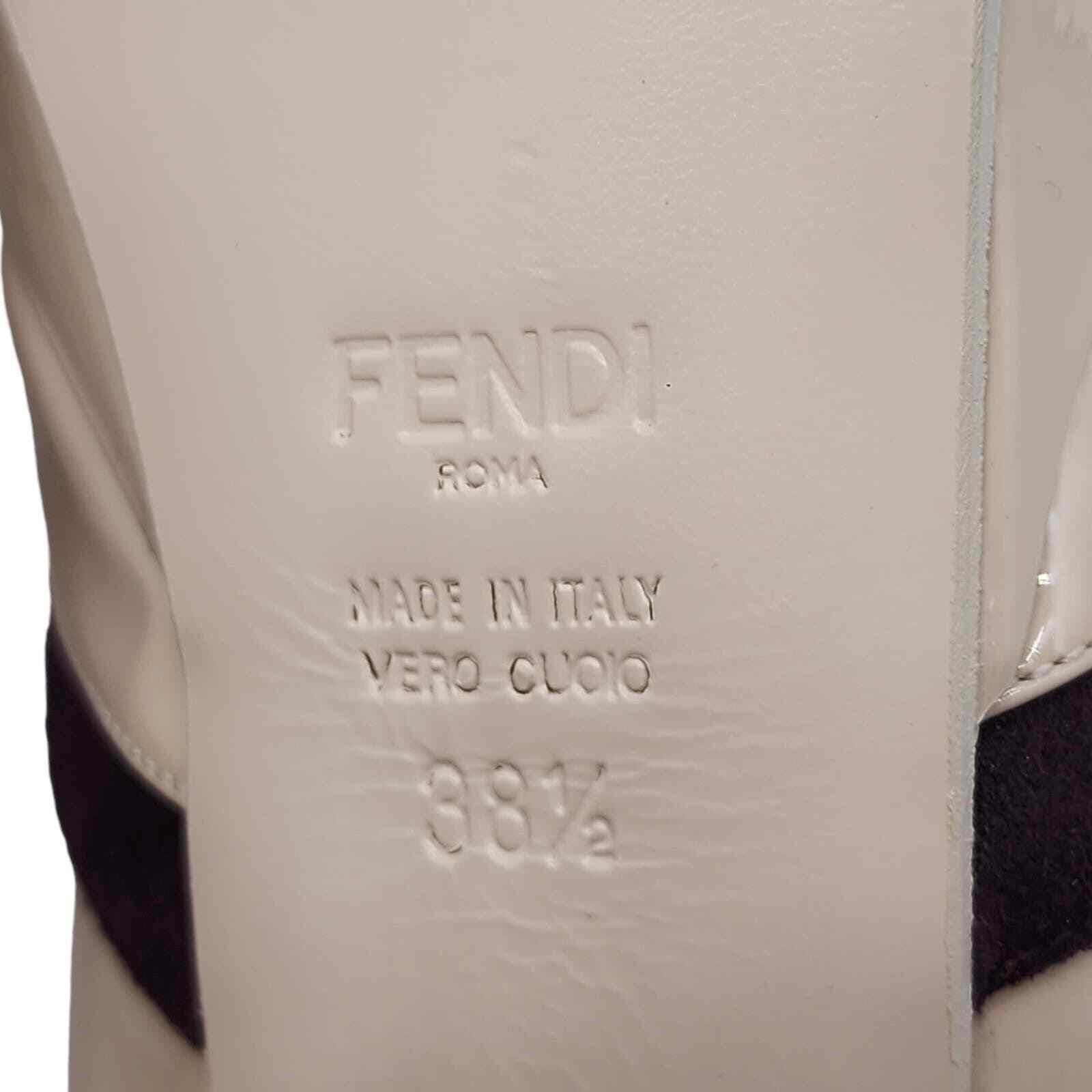 Fendi Colorblock Leather Platform Pumps Beige EU 38.5 US 8.5 Size US 8.5 / IT 38.5 - 6 Thumbnail