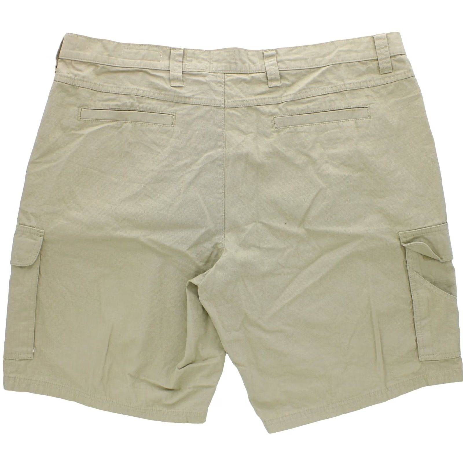 Wrangler Wrangler Cargo Shorts Slim Straight Rip-Stop 7-Pocket 9" Inseam Big & Tall Men Khaki Cargo Pocket Spring Summer Fall Mens Size US 42 / EU 58 - 2 Thumbnail