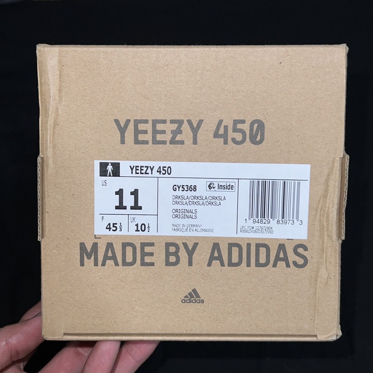 Adidas Yeezy 450 ‘Dark Slate’ Size 11 Size US 11 / EU 44 - 9 Thumbnail