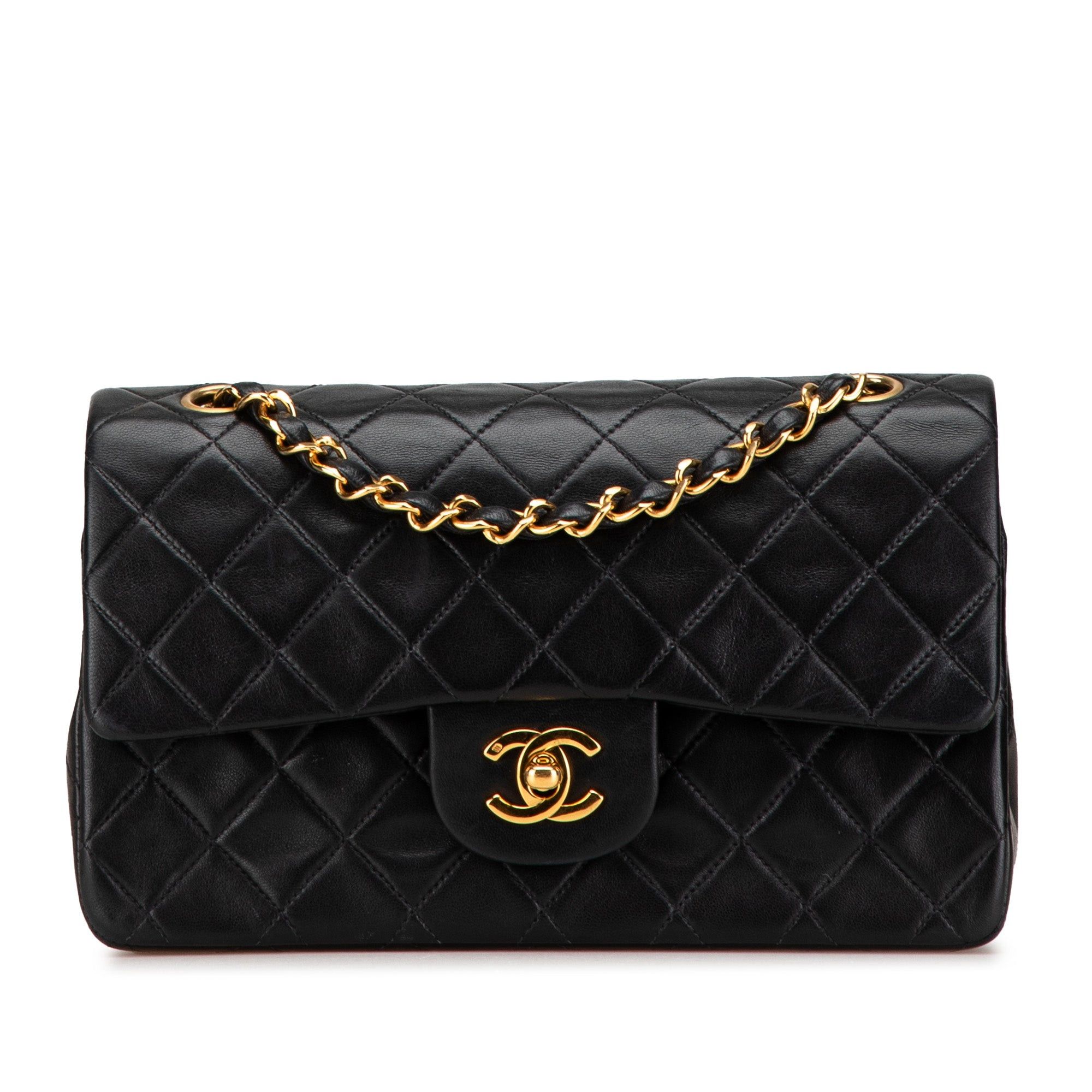 Chanel Chanel Small Classic Lambskin Double Flap Black Size ONE SIZE - 1 Thumbnail