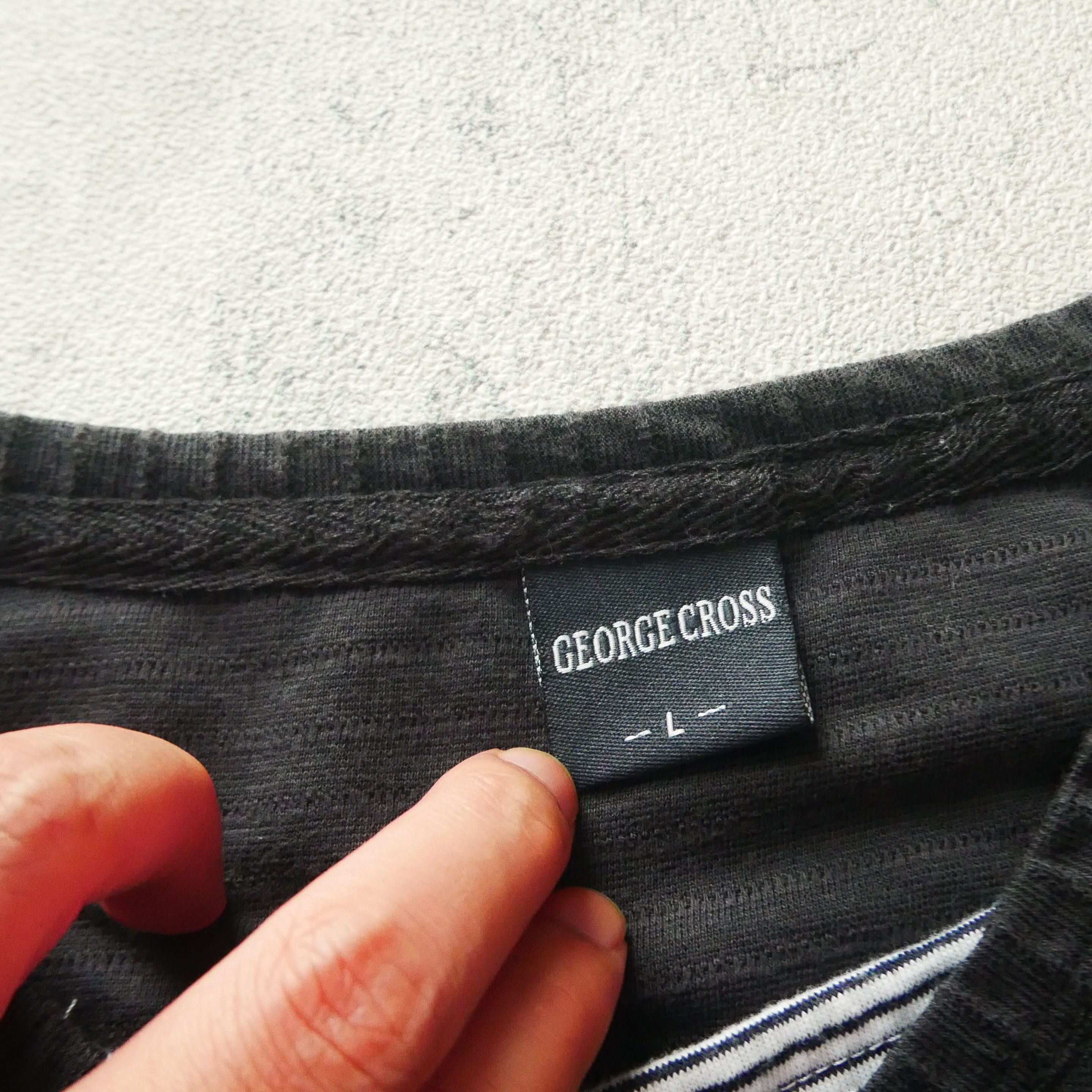 Japanese Brand George Cross Vintage Japanese Stripe LS Ifsixwasnine LGB Size US L / EU 52-54 / 3 - 5 Thumbnail