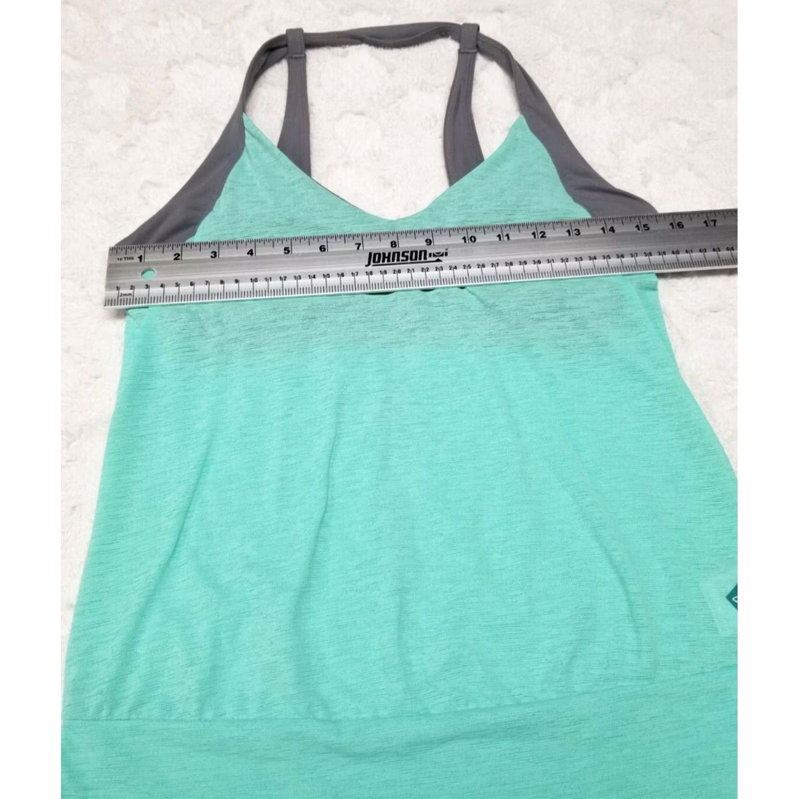 Prana prAna Womens Athletic Yoga Tank Top Blue Gray XS Scoop Neck Sleeveless Pullover Regular Fit Size XS / US 0-2 / IT 36-38 - 7 Thumbnail