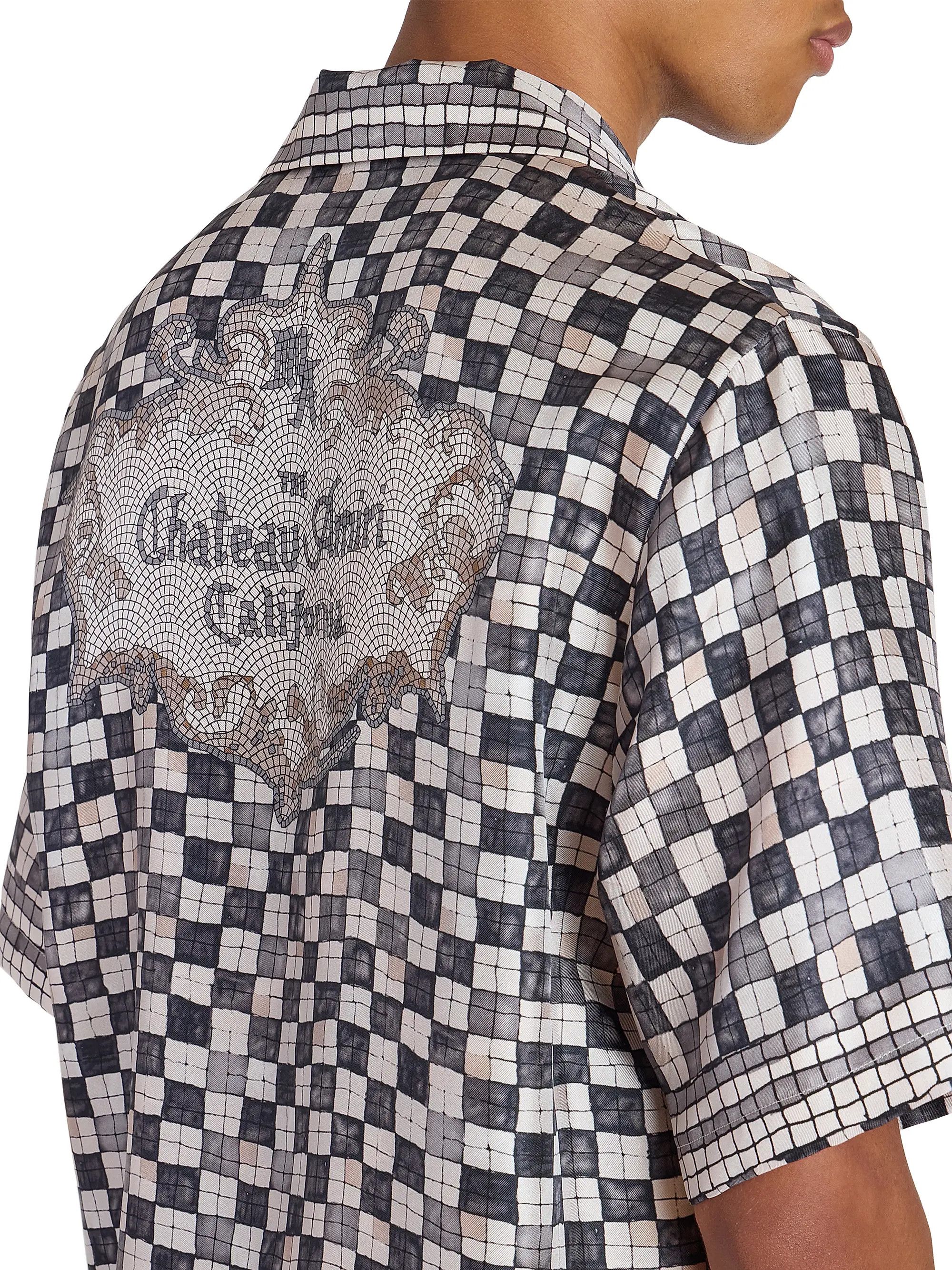 Amiri os11x0526 Chateau Crest Bowling Shirt in Multicolor Size US L / EU 52-54 / 3 - 6 Thumbnail