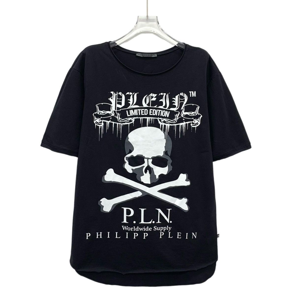 Philipp Plein Philipp Plein Black Skull Print Crew Neck T-shirt K26WX Size US M / EU 48-50 / 2 - 1 Thumbnail