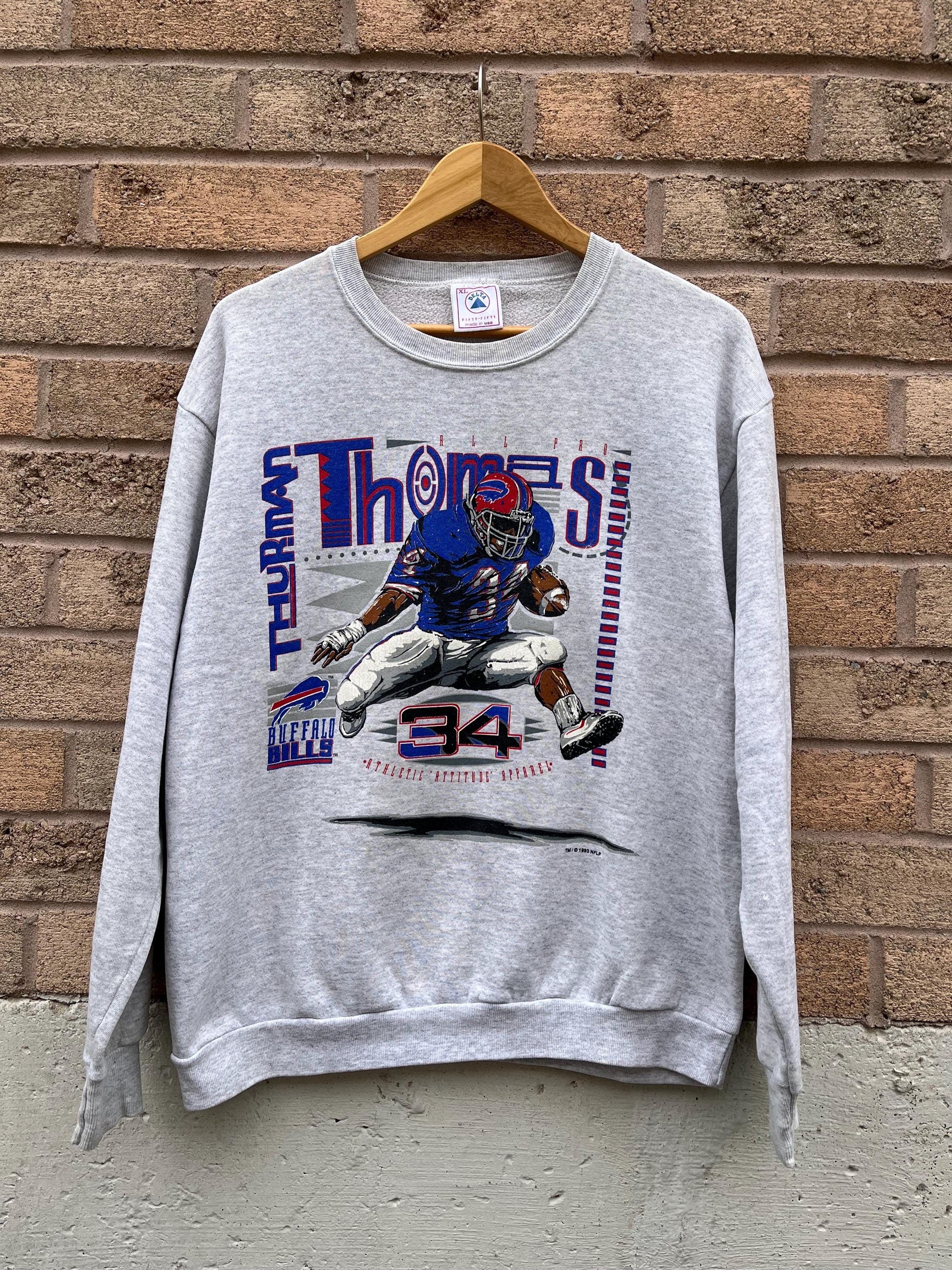 Vintage Vintage Thurman Thomas Buffalo Bills NFL Crewneck Size US XL / EU 56 / 4 - 1 Thumbnail