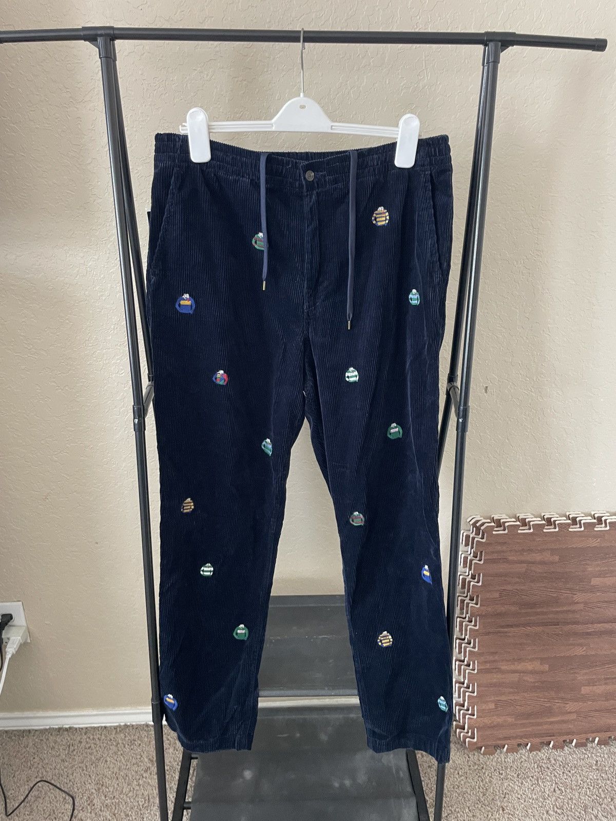 Polo Ralph Lauren Corduroy Drawstrings pants w/ Polo rugbys all over 148.00 Size US 36 / EU 52 - 1 Thumbnail