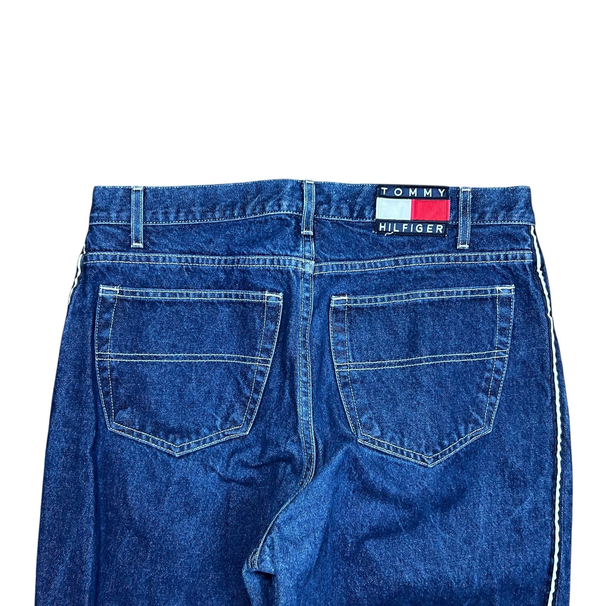Tommy Hilfiger Vintage Tommy Hilfiger Side Stripe Relaxed Denim Jeans Size US 36 / EU 52 - 8 Thumbnail