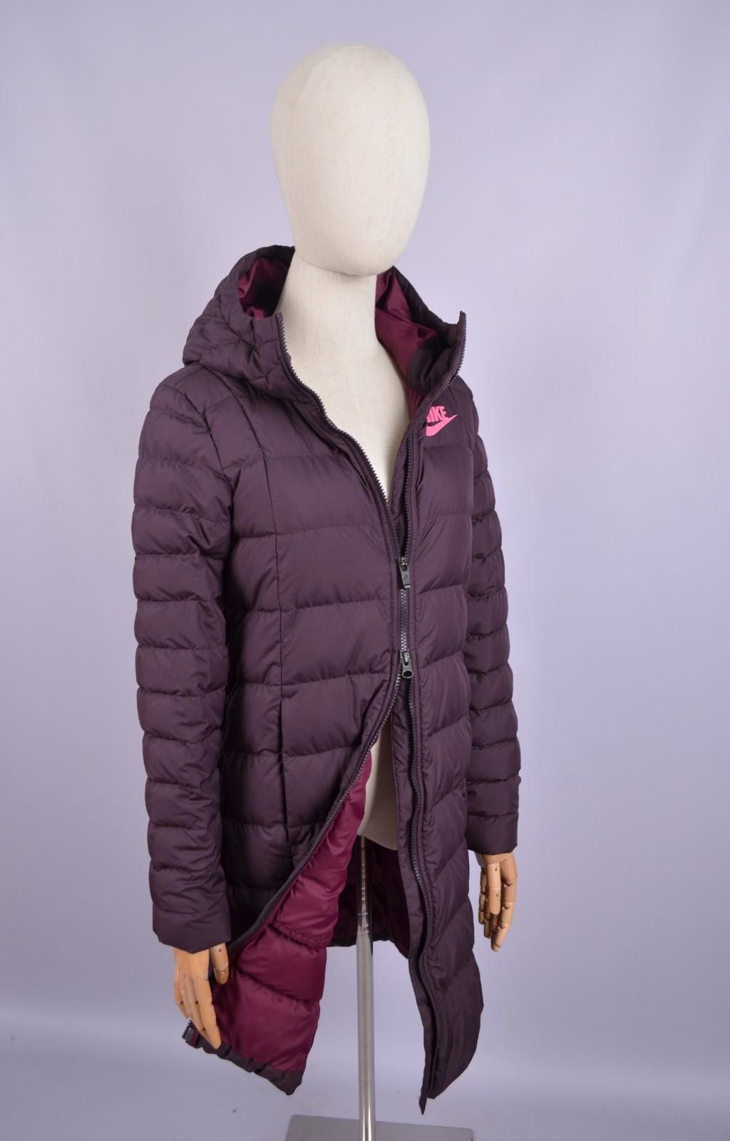 Womens Nike NSW Down Fill Parka Hooded Jacket Size XS Purple