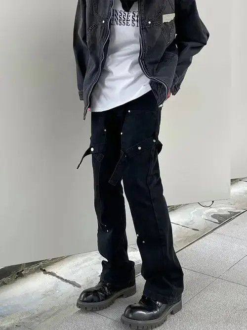 Other utility flared carpenter punk pants Size US 32 / EU 48 - 1 Thumbnail