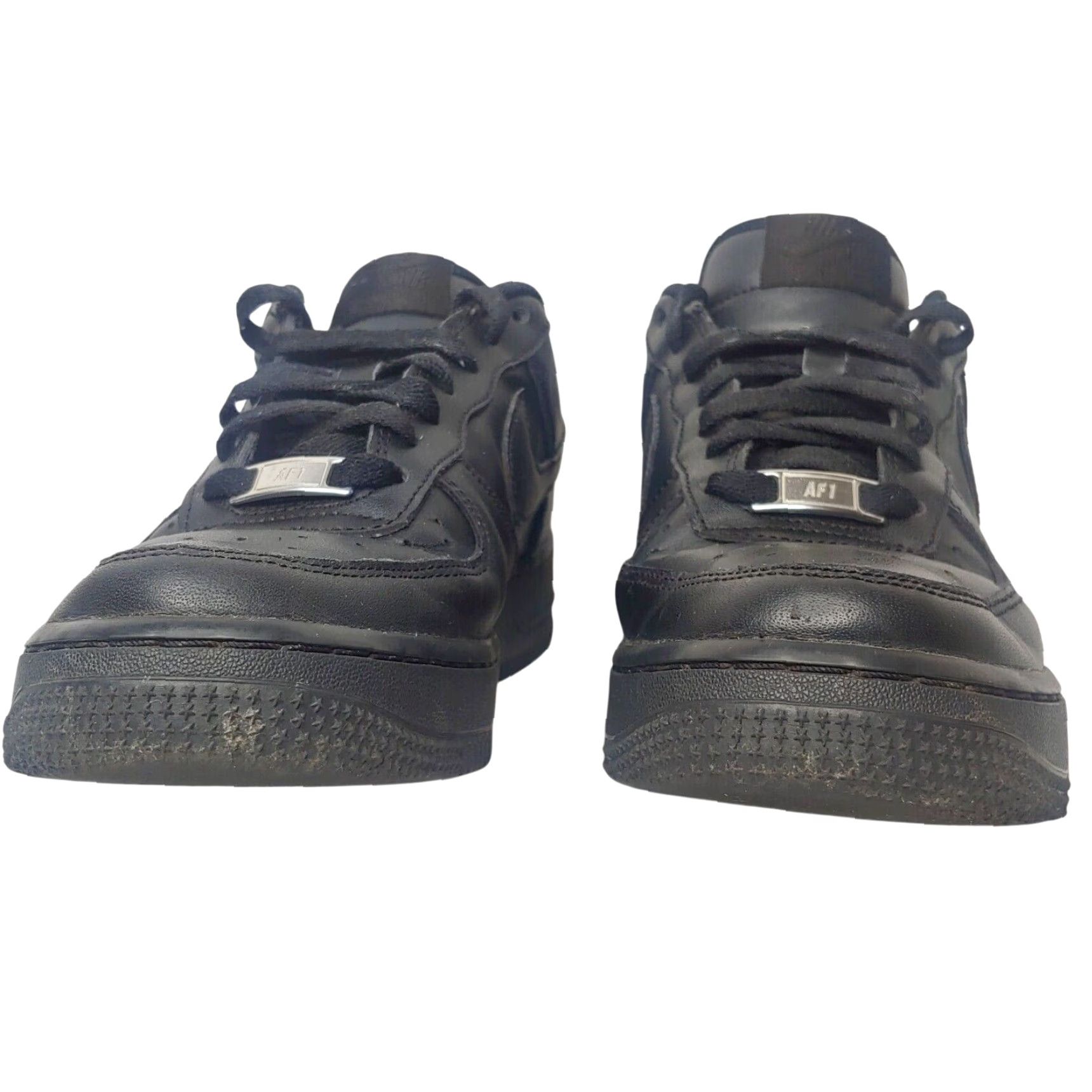 Nike Nike Air Force 1 Women 7.5 Shoes Black Athletic Lace Up Low Top Sneakers Size M / US 6-8 / IT 42-44 - 4 Thumbnail
