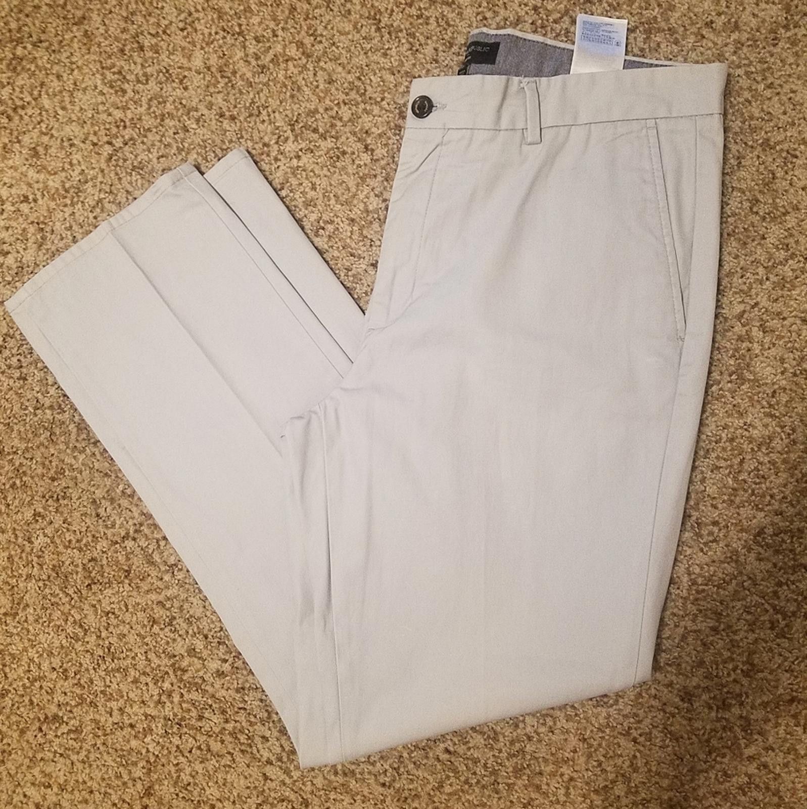 Banana Republic Banana Republic Aiden Fit Gray Pants 34X34 Size US 34 / EU 50 - 1 Thumbnail