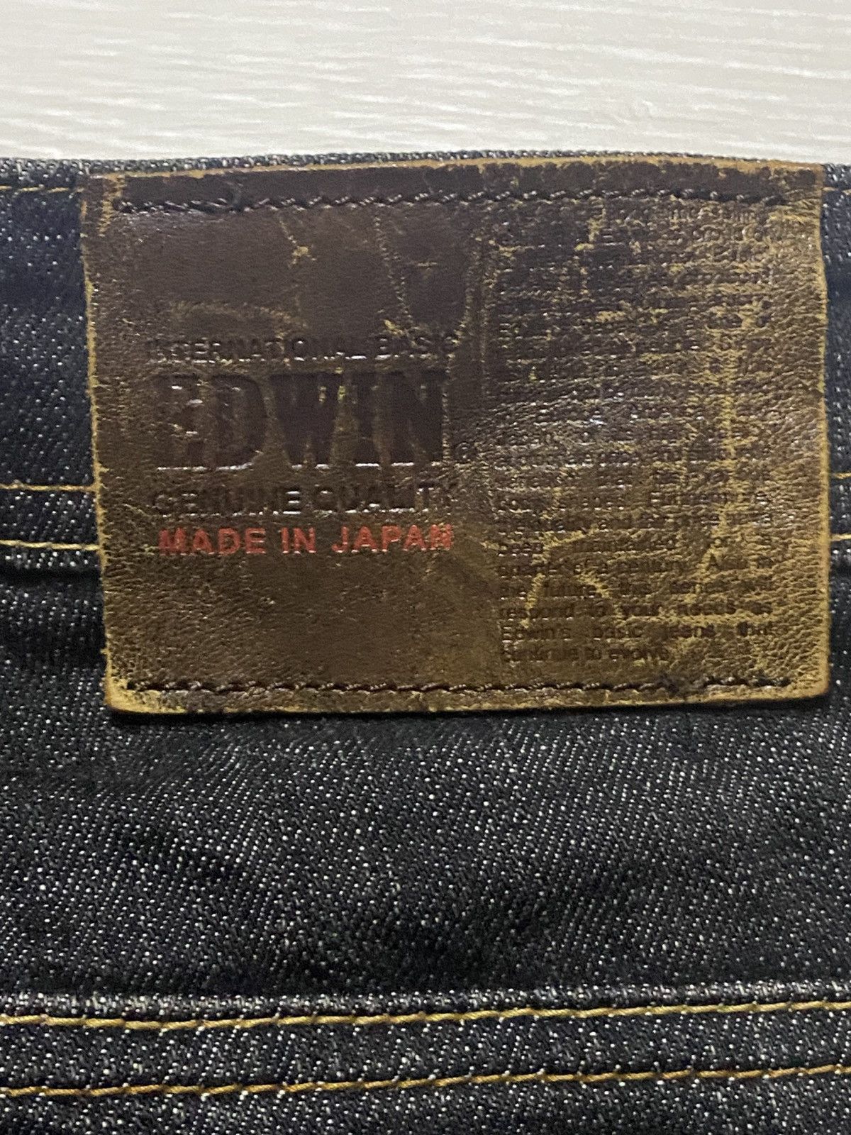 Edwin Vintage Edwin 404 International Basic Black Denim Baggy Jean Size US 39 - 11 Thumbnail