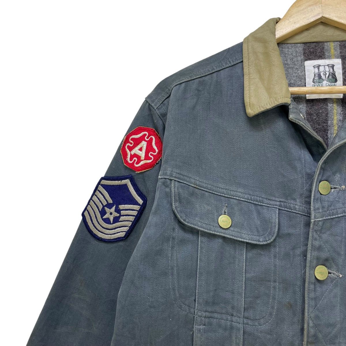 GAS × Japanese Brand × Vintage 💥Vintage Japanese Brand Gaz Trucker Lining Jacket Size US M / EU 48-50 / 2 - 5 Thumbnail