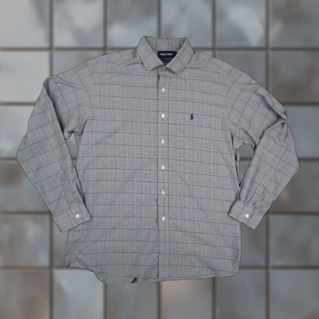 Ralph Lauren VINTAGE Polo Golf Ralph Lauren Shirt Mens XL Blue Plaid Westerton Button Down Pony Y2K Size US XL / EU 56 / 4 - 1 Thumbnail