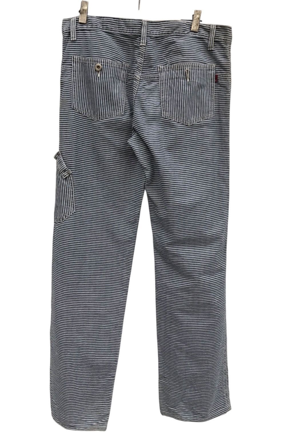 Japanese Brand Japanese Brand Lucky Works Stripe Pants Workwear Style Size US 31 - 6 Thumbnail