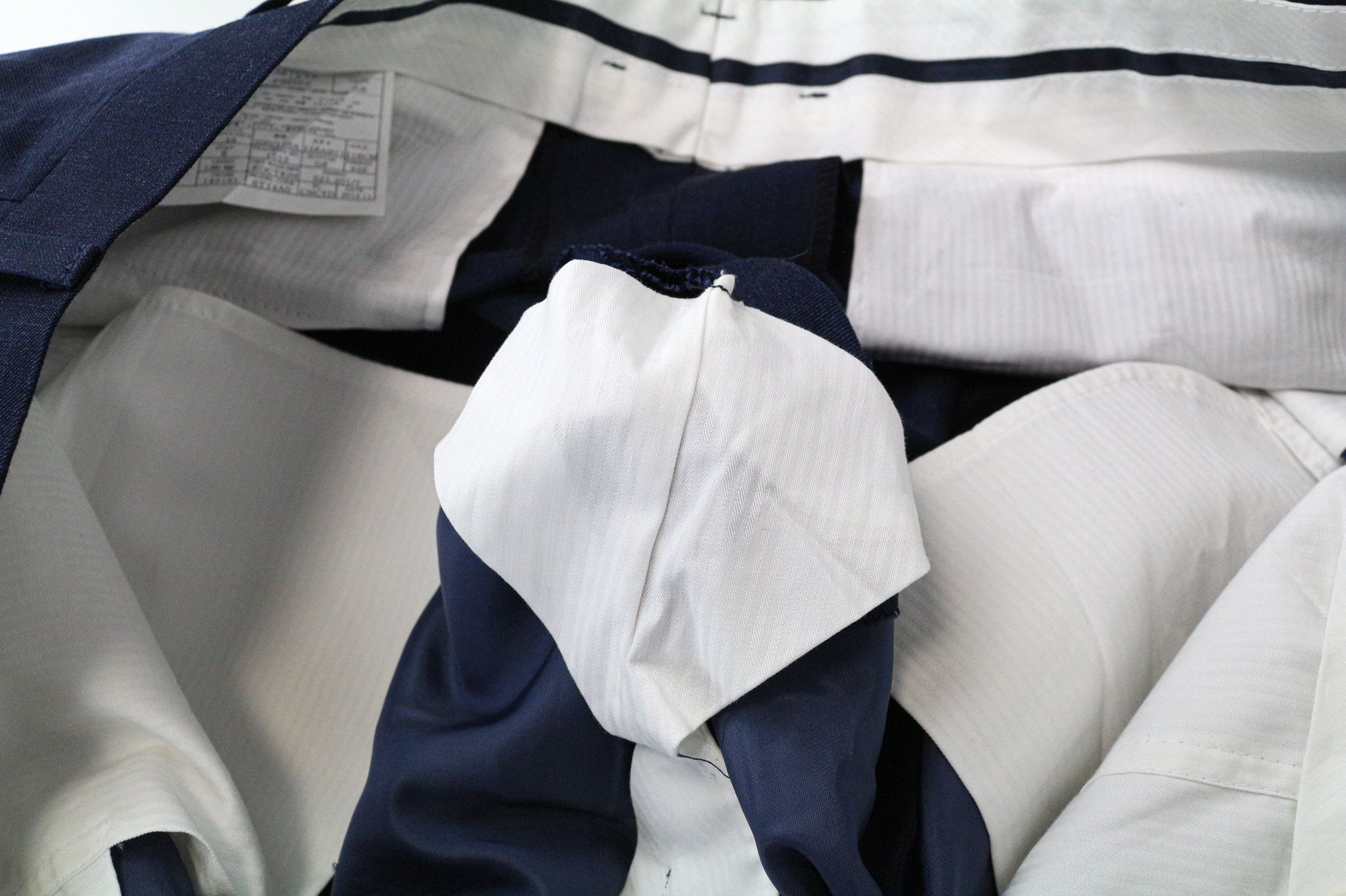 Suitsupply SOHO UK48R Blue Slim Wool Linen Trousers 75945 Size 48R - 8 Thumbnail