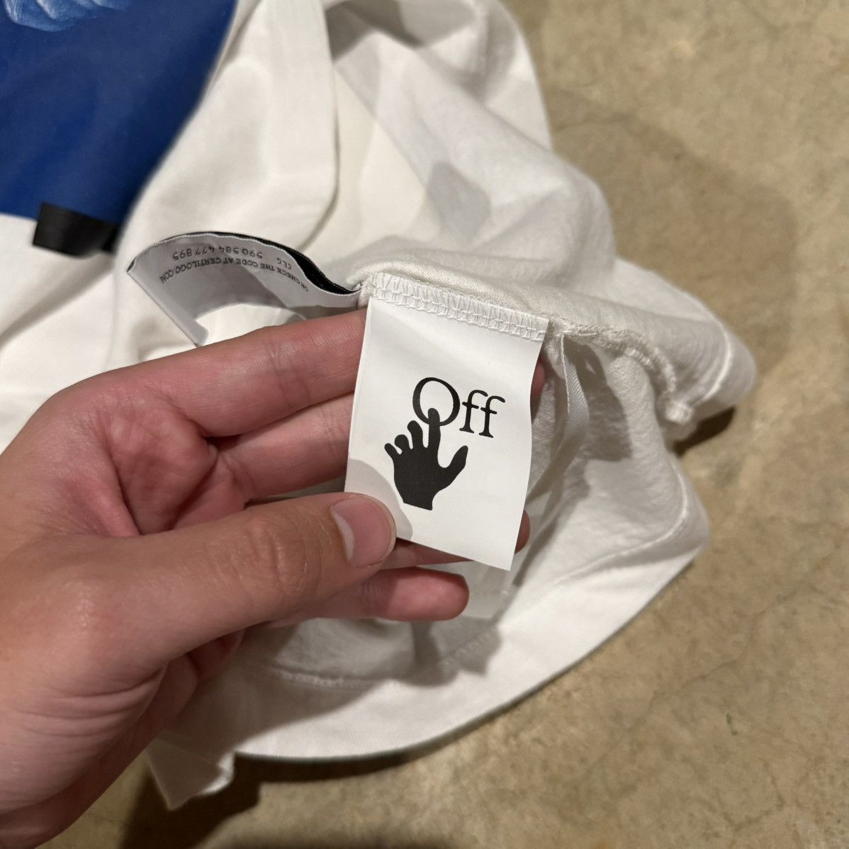 Off-White Mona Lisa Tape Tee White