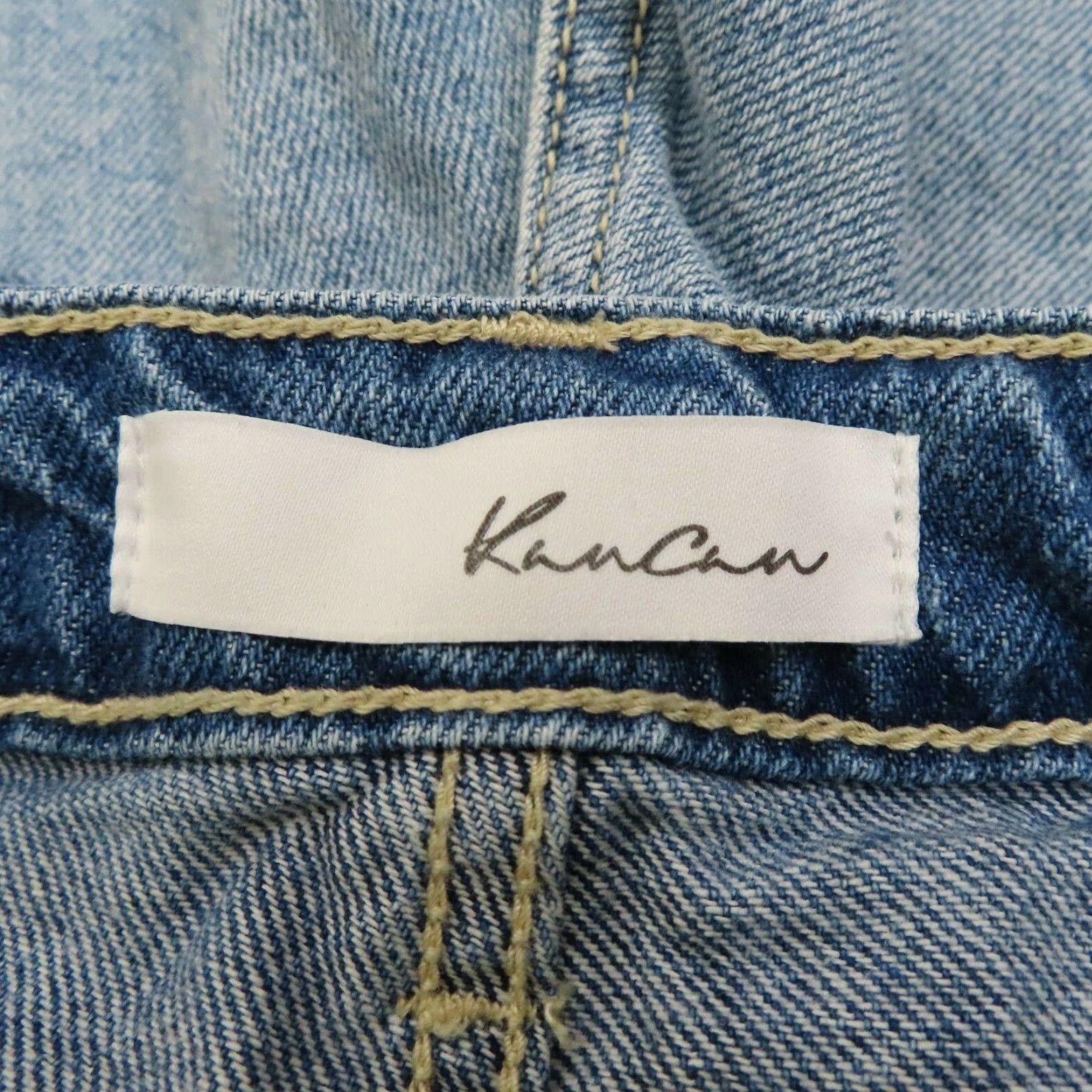 Vintage KanCan Womens Small Distressed Raw Hem Blue Denim Jean Shorts Pockets 36724 Size 28" / US 6 / IT 42 - 7 Thumbnail