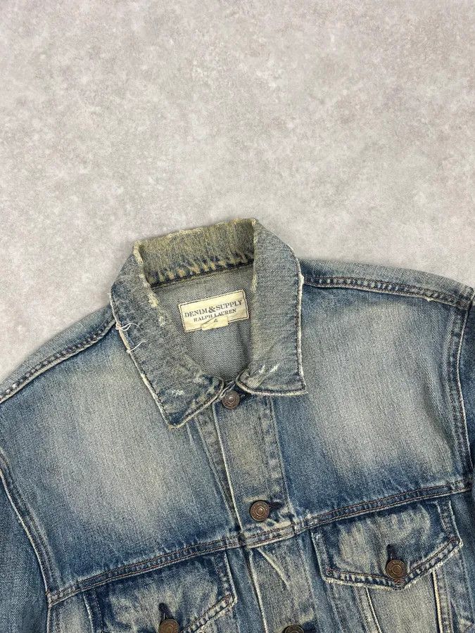 Polo Ralph Lauren Ralph Laurent Denim & Supply Faded Blue Denim Jacket Size US M / EU 48-50 / 2 - 4 Thumbnail