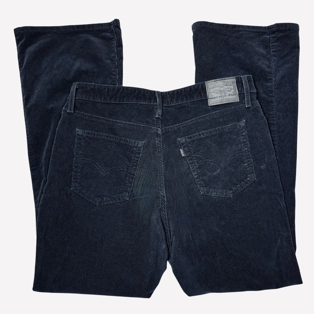 Levi's Levi's 726 High Rise Flare Corduroy Black Jeans Size 32 x 3 Size 32" / US 10 / IT 46 - 4 Thumbnail
