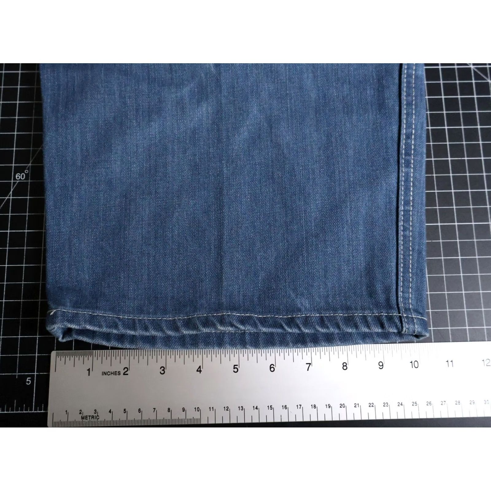 Denime VINTAGE Girbaud Jeans Men's 42 x 30 Blue Denim Carpenter Straight 90s Hip Hop VTG Mens Size US 42 / EU 58 - 7 Thumbnail