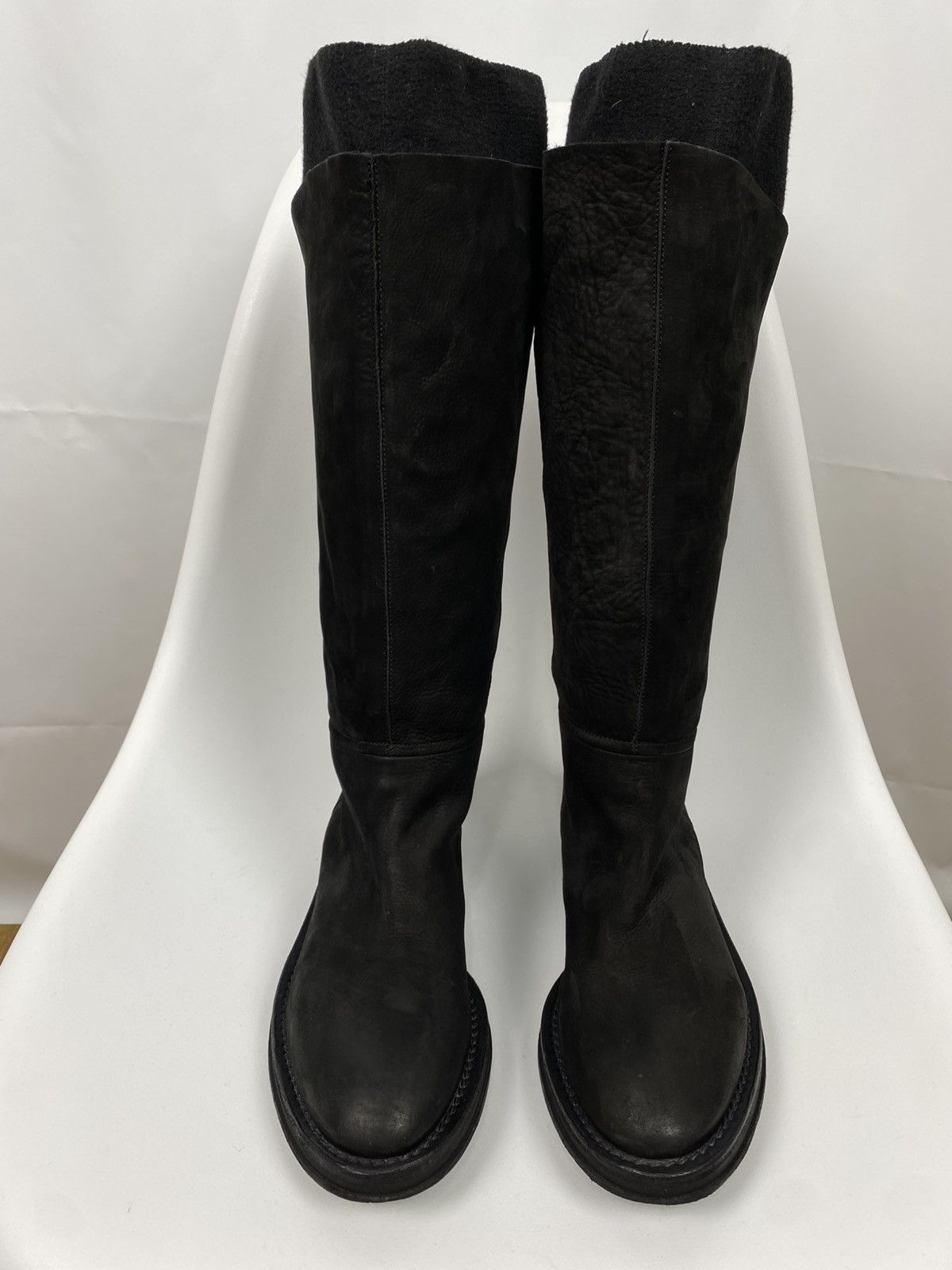 VIC MATI Vic Matie Genuine Leather Waxed Boots Sock size 37 Size US 7 / IT 37 - 2 Thumbnail