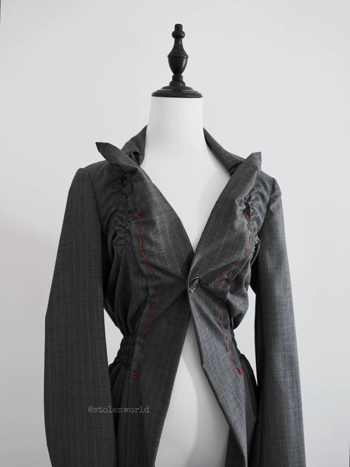 Comme des Garcons Comme des Garçons Pleated Wool Swallowtail Suit w/ S Size S / US 4 / IT 40 - 3 Thumbnail