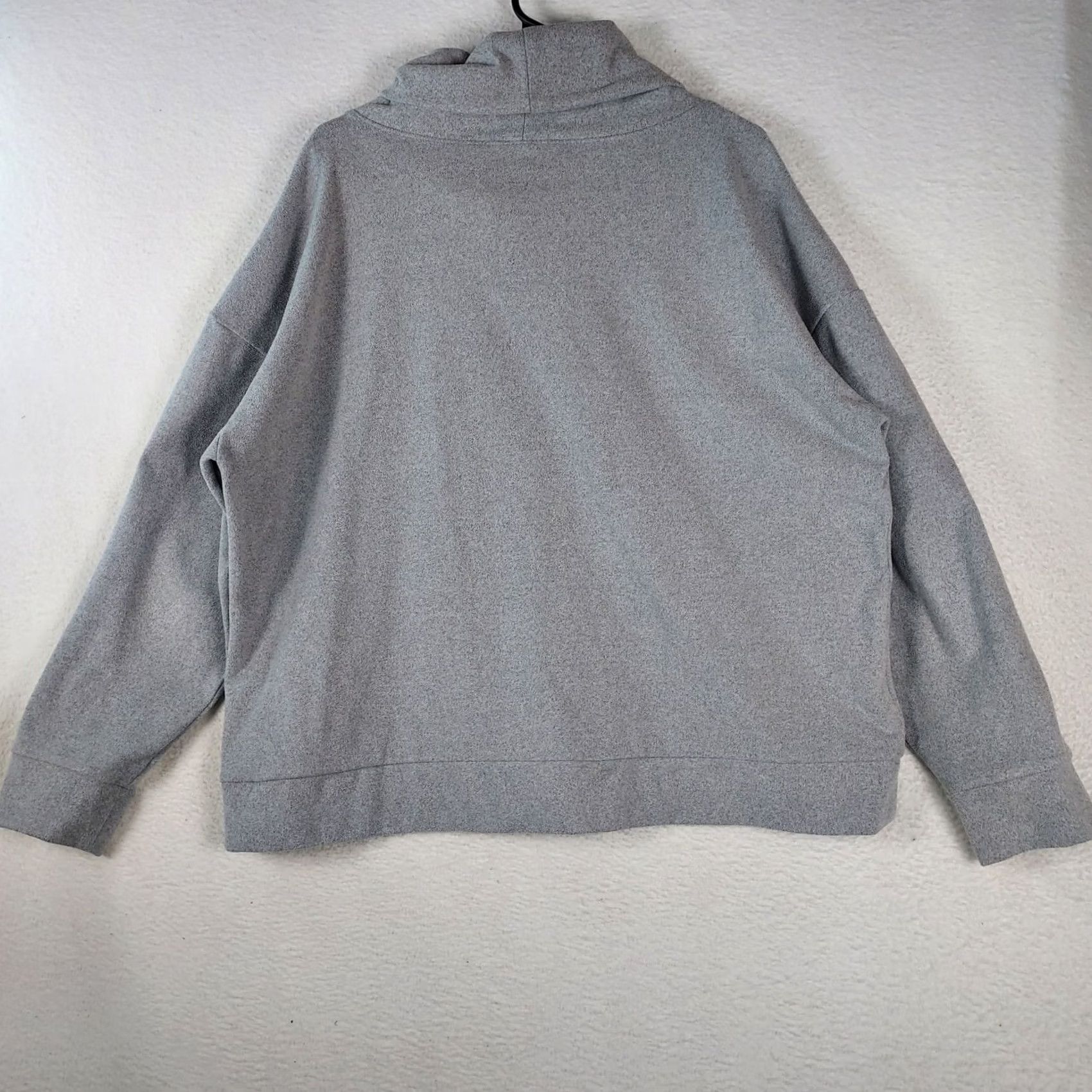 Vintage Time And Tru Womens XL Gray Cowl Neck Pullover Soft Knit Top Shirt Regular Size Weather-Ready Casual Mens? Size XL / US 12-14 / IT 48-50 - 2 Thumbnail