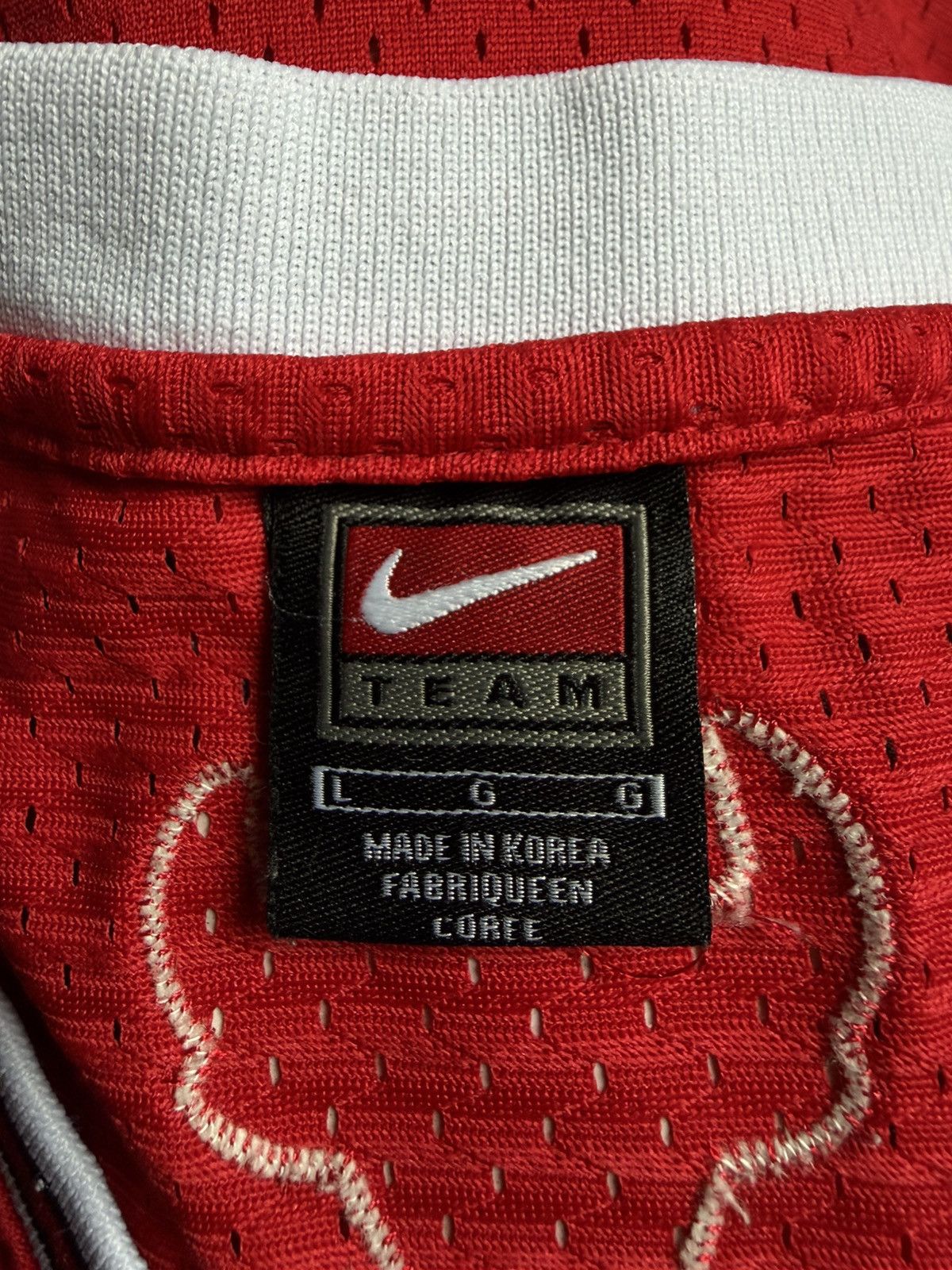 Nike Vintage 90s Nike Team ChicagoBulls #23 Michael Jordan Jersey Size US L / EU 52-54 / 3 - 3 Thumbnail