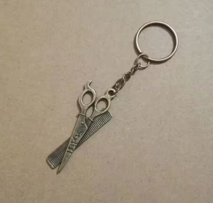 Vintage Barber Hair Salon Keychain Size ONE SIZE - 2 Thumbnail
