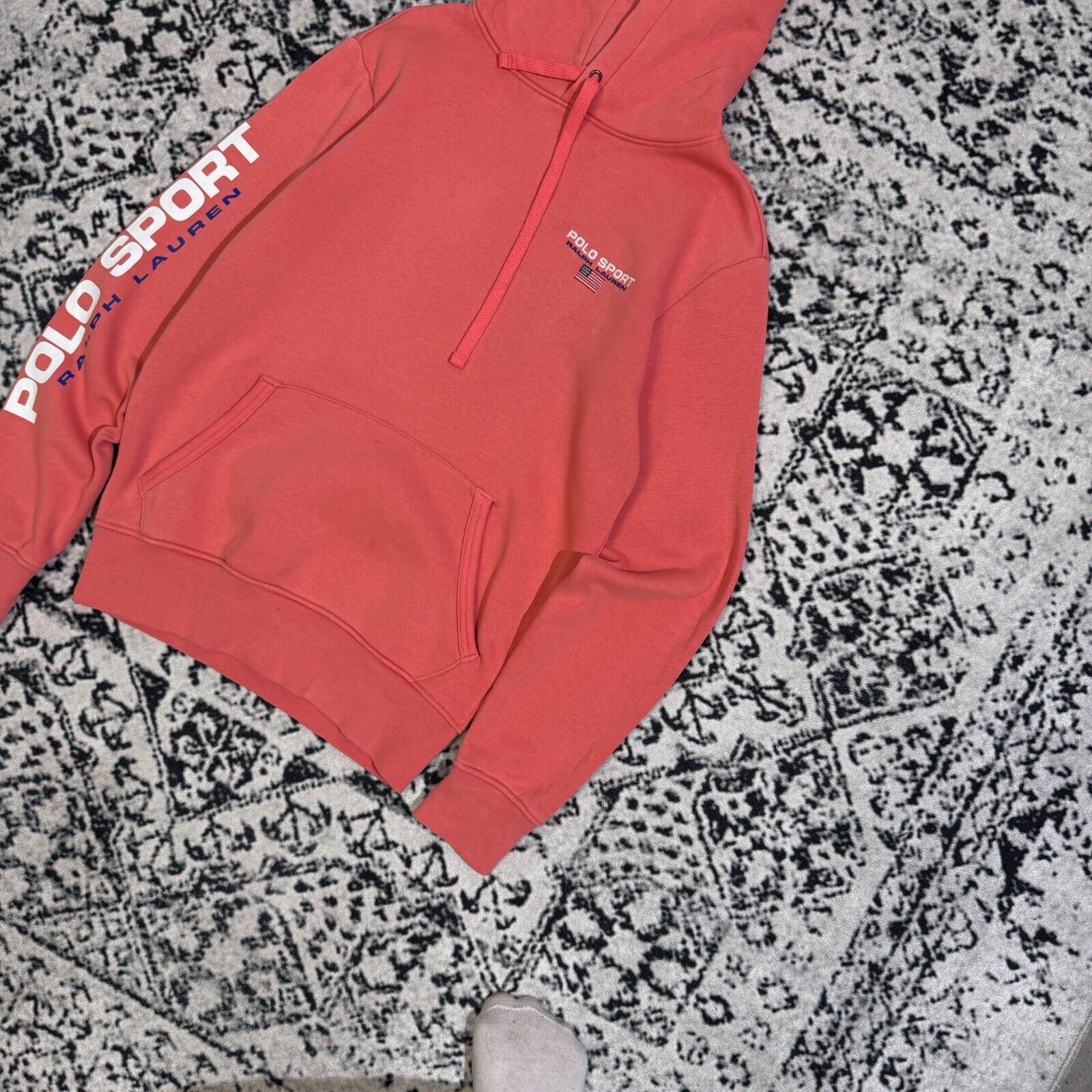 Polo Ralph Lauren Vintage Ralph Lauren Unisex Pink Cotton Hoodie Size XS Polo Size US XS / EU 42 / 0 - 2 Thumbnail