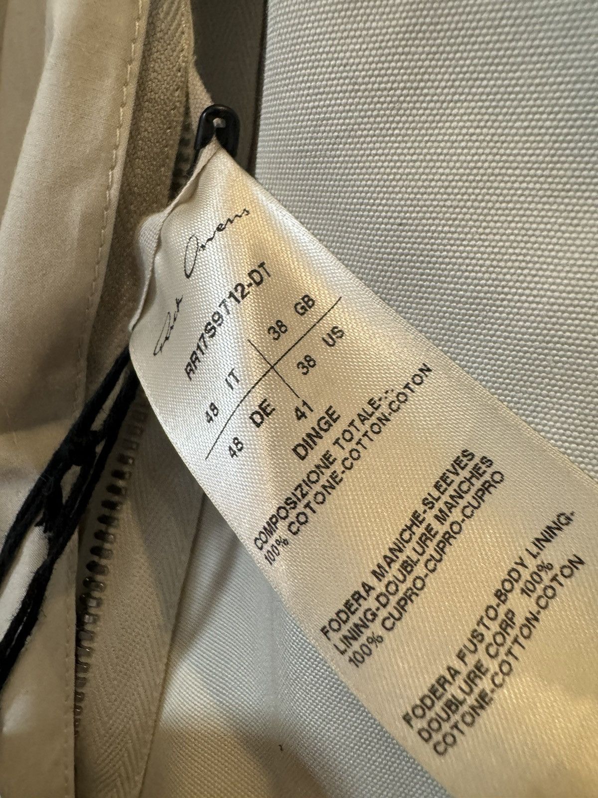 Rick Owens Rick Owens Walrus SS17 Brother jacket 48 small Dinge Size US S / EU 44-46 / 1 - 9 Thumbnail