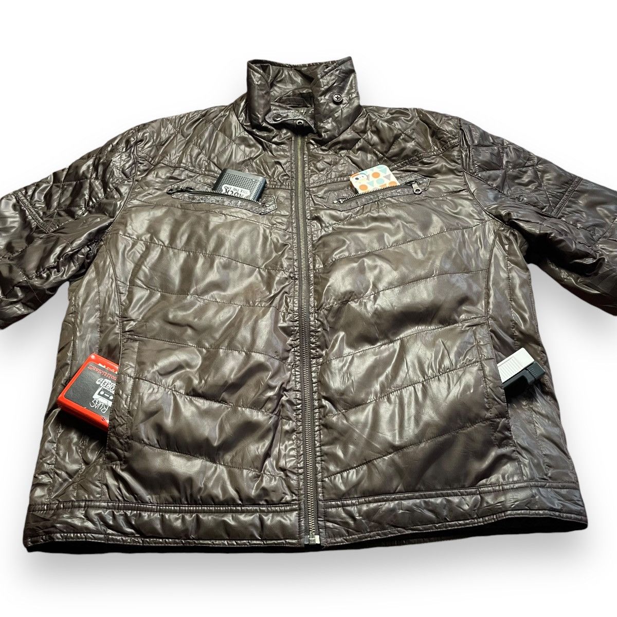 Kansai Yamamoto 🇯🇵 VINTAGE KANSAI JEANS FULL ZIP LIGHT PUFFER JACKET Size US XL / EU 56 / 4 - 6 Thumbnail