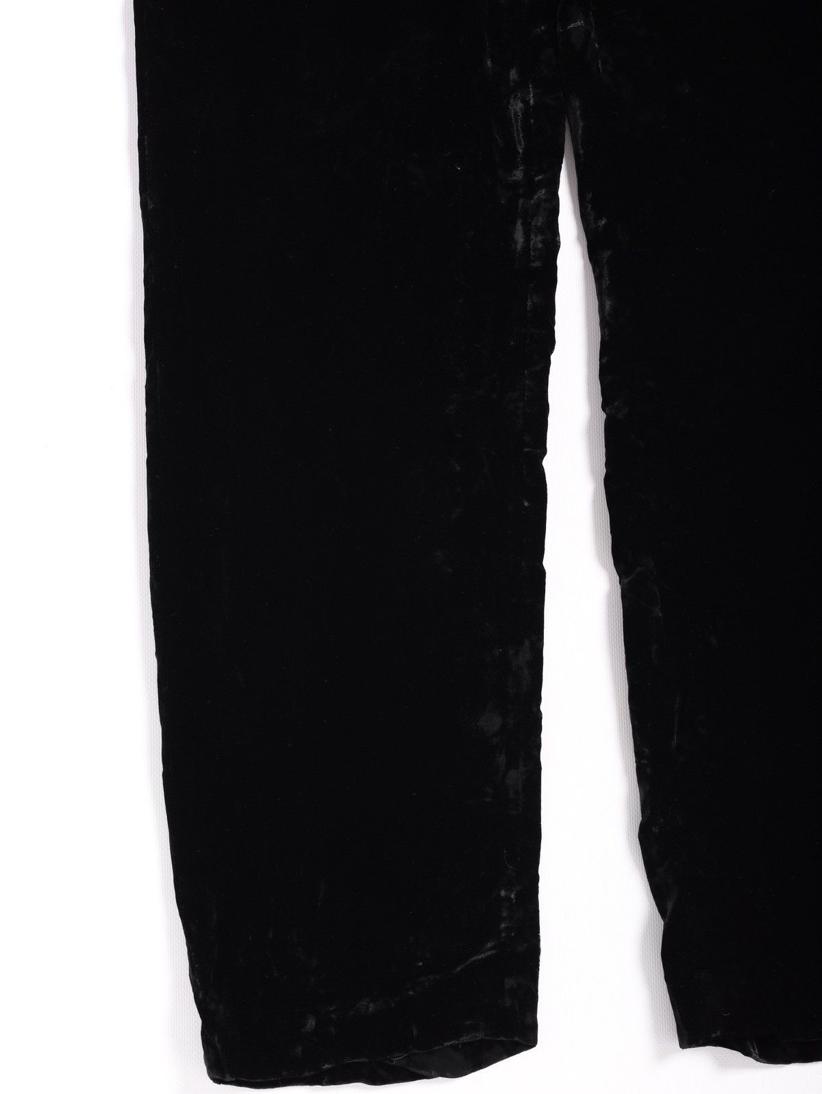 Giorgio Armani Giorgio Armani Vintage Velour Soft Pants Trousers Black Size 27" / US 4 / IT 40 - 5 Thumbnail