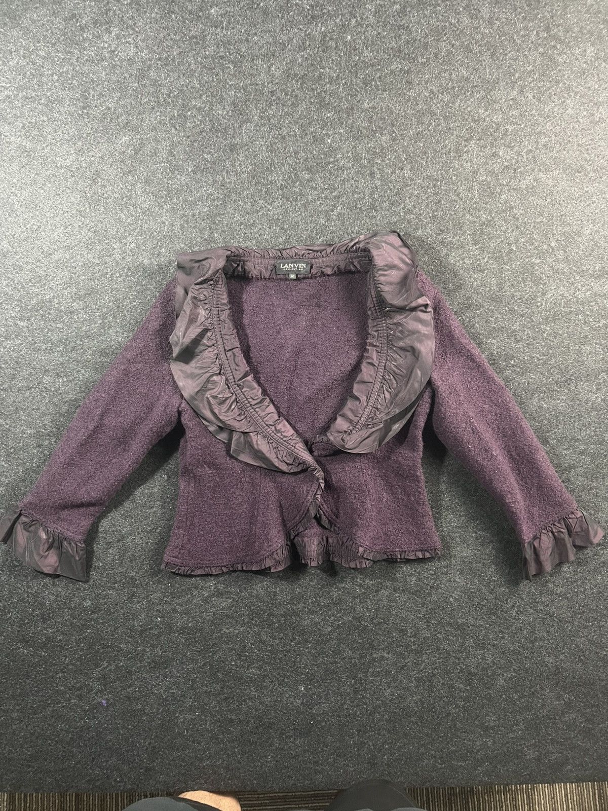 Lanvin Lanvin Light Blouse Purple With Ruff Rare Size S / US 4 / IT 40 - 4 Thumbnail