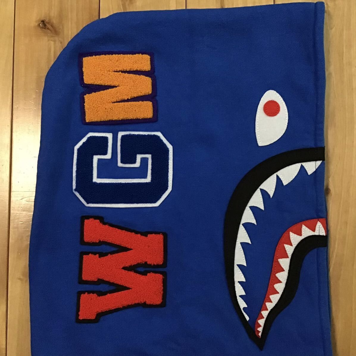 Bape BAPE Shark pullover hoodie blue a bathing ape Size US XL / EU 56 / 4 - 4 Thumbnail