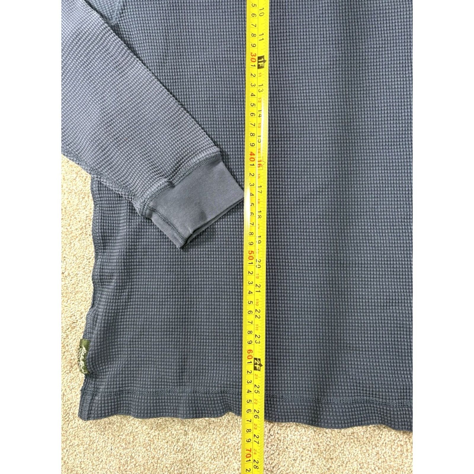 Eddie Bauer VINTAGE Eddie Bauer Mens Shirt Waffle Knit Long Sleeve Navy Blue XL Regular 90s Outdoor Thermal Mens Size US XL / EU 56 / 4 - 6 Thumbnail