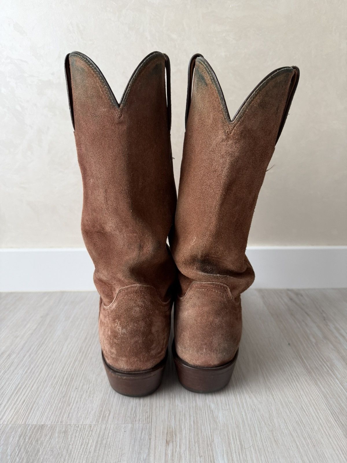 Lucchese Vintage Italian AS 98 Rick Owens Style Leather Cowboy Boots Size US 8 / EU 41 - 5 Thumbnail