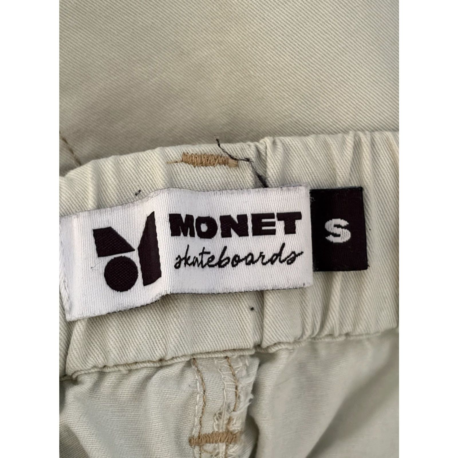 Vintage Monet Othello Pants Cargo Drawstring Beige Mens Small Street Style Cargo Pants Mens Beige Monet Otheboards? Size US 29 - 6 Thumbnail