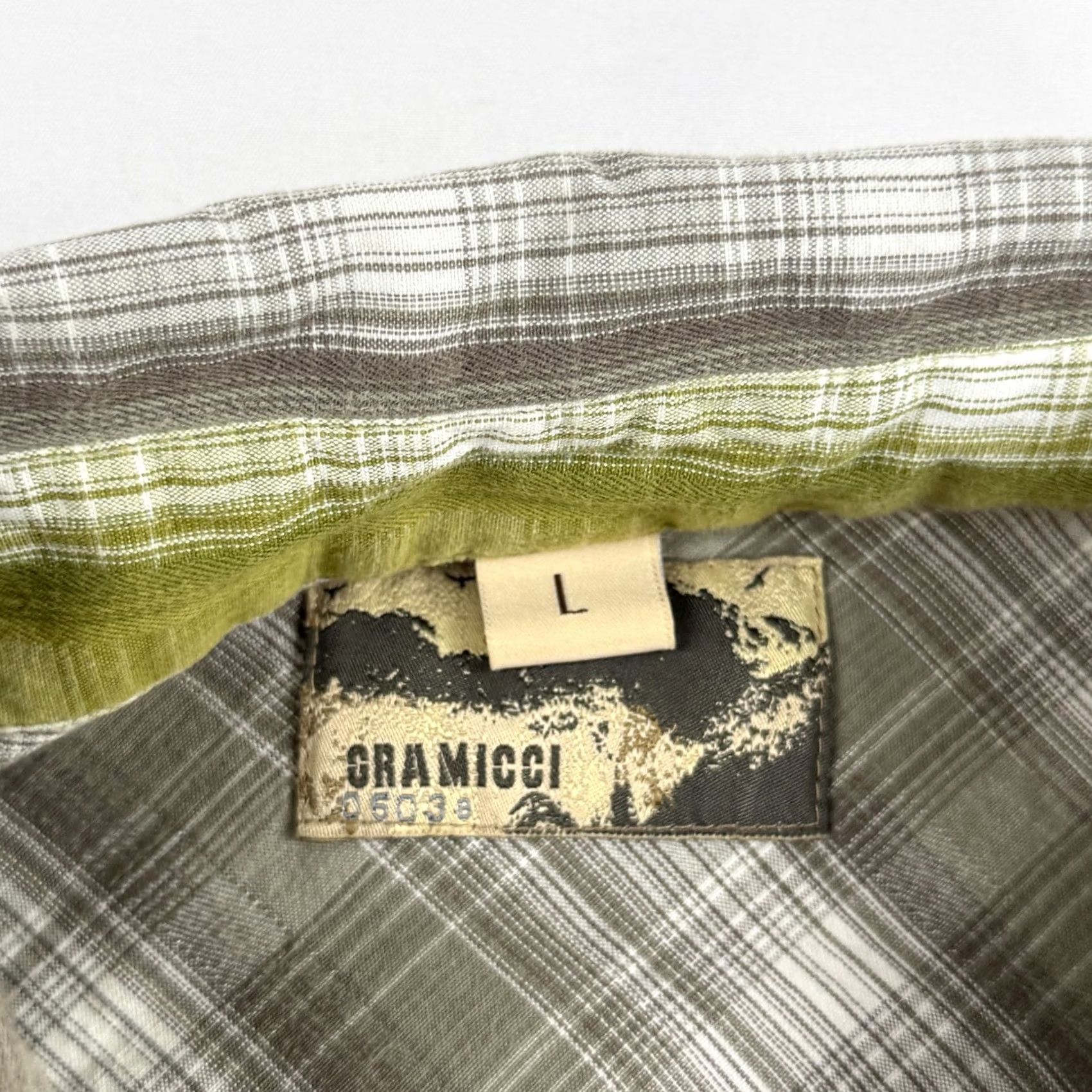 Gramicci Gramicci Shirt Mens Large Button Up Shirt Short Sleeve Plaid green cotton blend woven casual pockets Regular Size US L / EU 52-54 / 3 - 4 Thumbnail