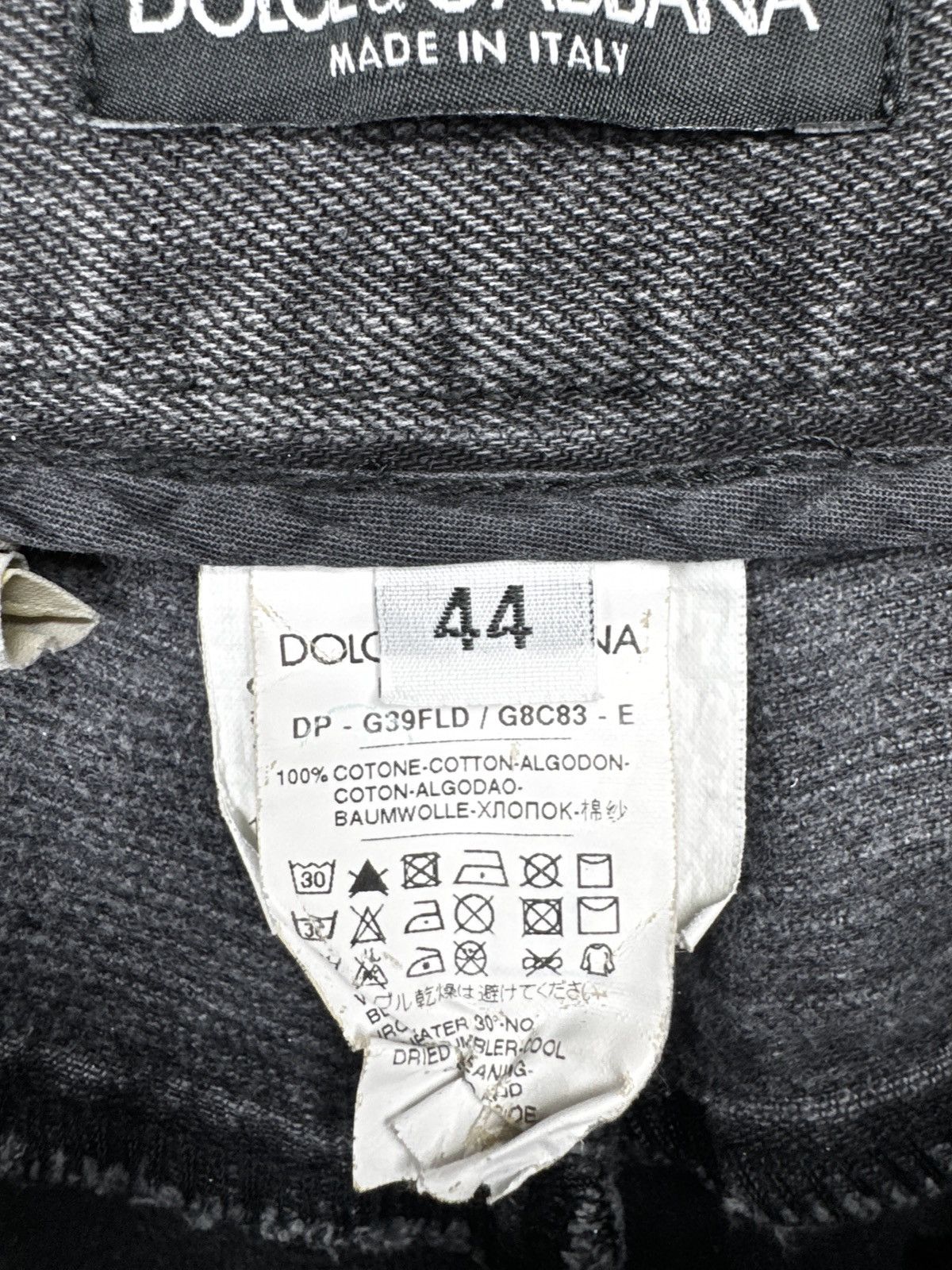 Dolce & Gabbana Dolce & Gabbana 14 gold grey distressed denim jeans pants Size US 30 / EU 46 - 10 Thumbnail