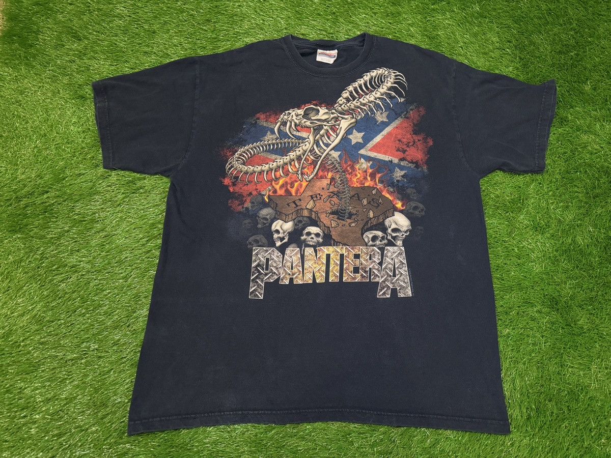 Band Tees Vintage 2008 Pantera - Band Shirt Texas Y2K Heavy Metal Size US L / EU 52-54 / 3 - 1 Thumbnail