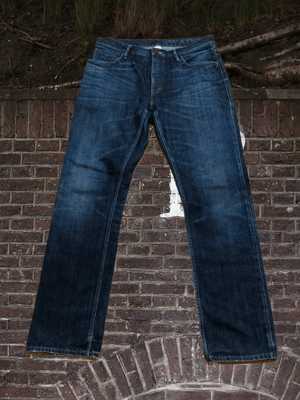 Rare! Burberry Brit Straight Leg Dark Blue Jeans