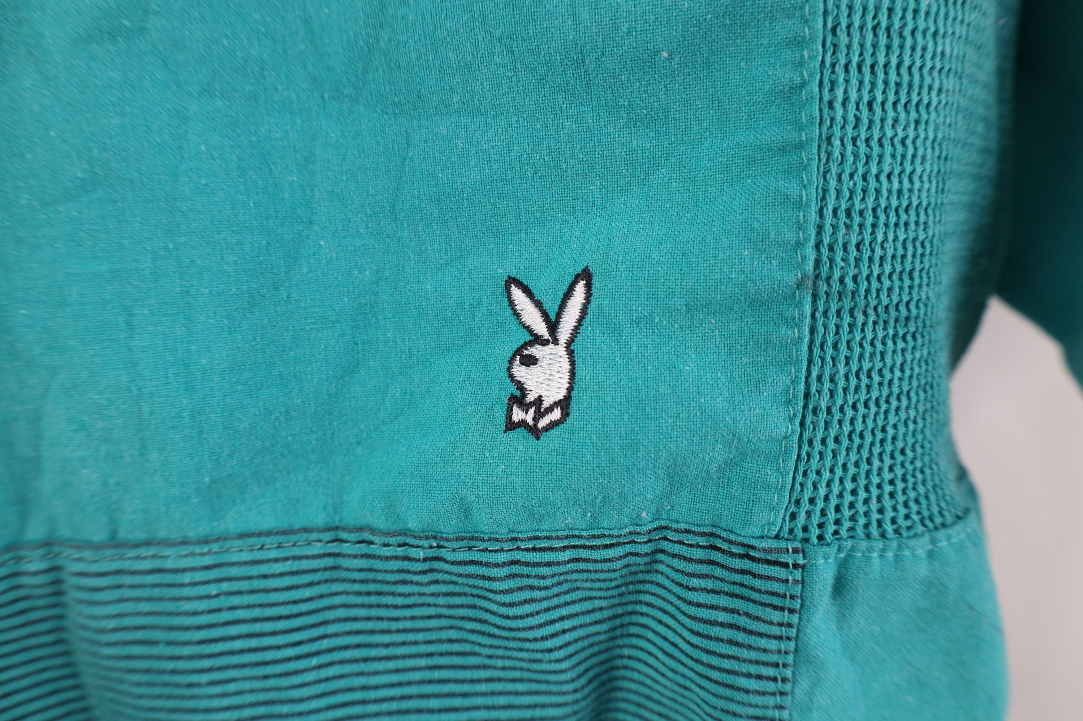 Playboy Vintage 80s 90s Playboy Bunny Pullover Polo Shirt Mafia Mob Size US M / EU 48-50 / 2 - 4 Thumbnail