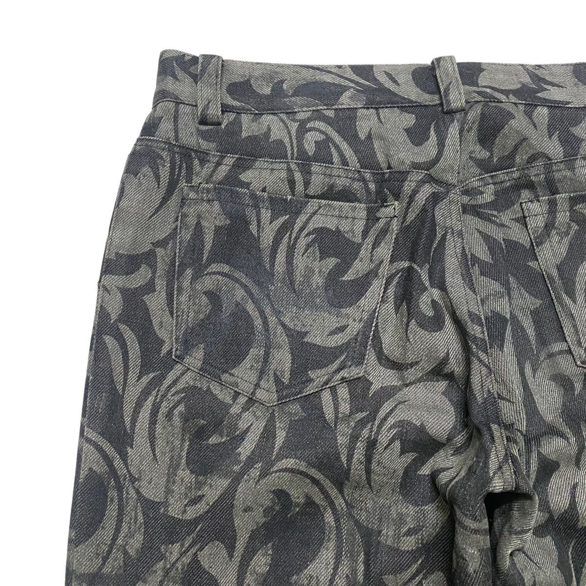 Japanese Brand BLACK PEACE NOW Tribal Coated Flare Pants Size US 28 / EU 44 - 11 Thumbnail