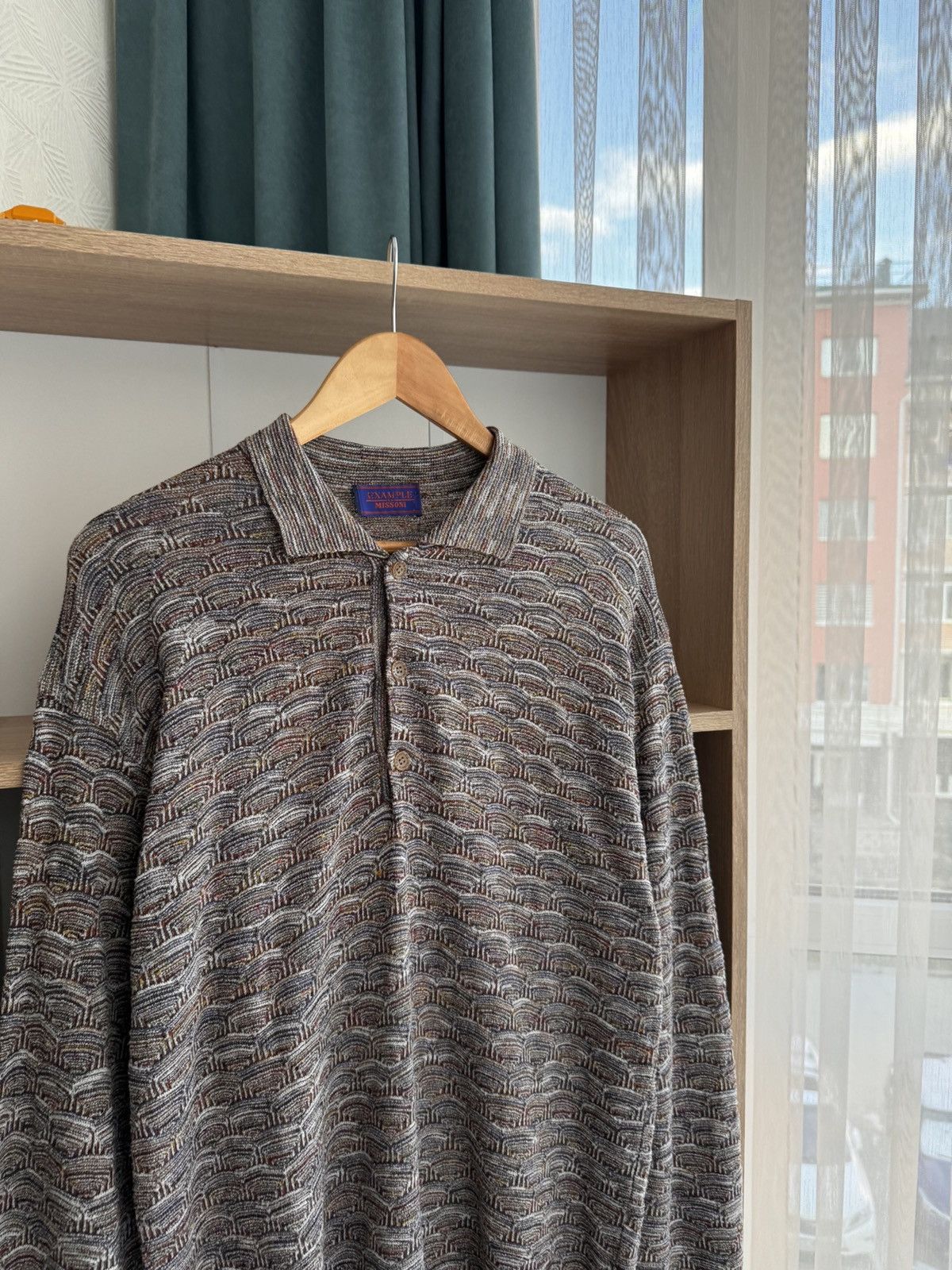 Missoni × Vintage Vintage Example by Missoni Mosaic Pattern Luxury Sweatshirt Size US XL / EU 56 / 4 - 7 Thumbnail