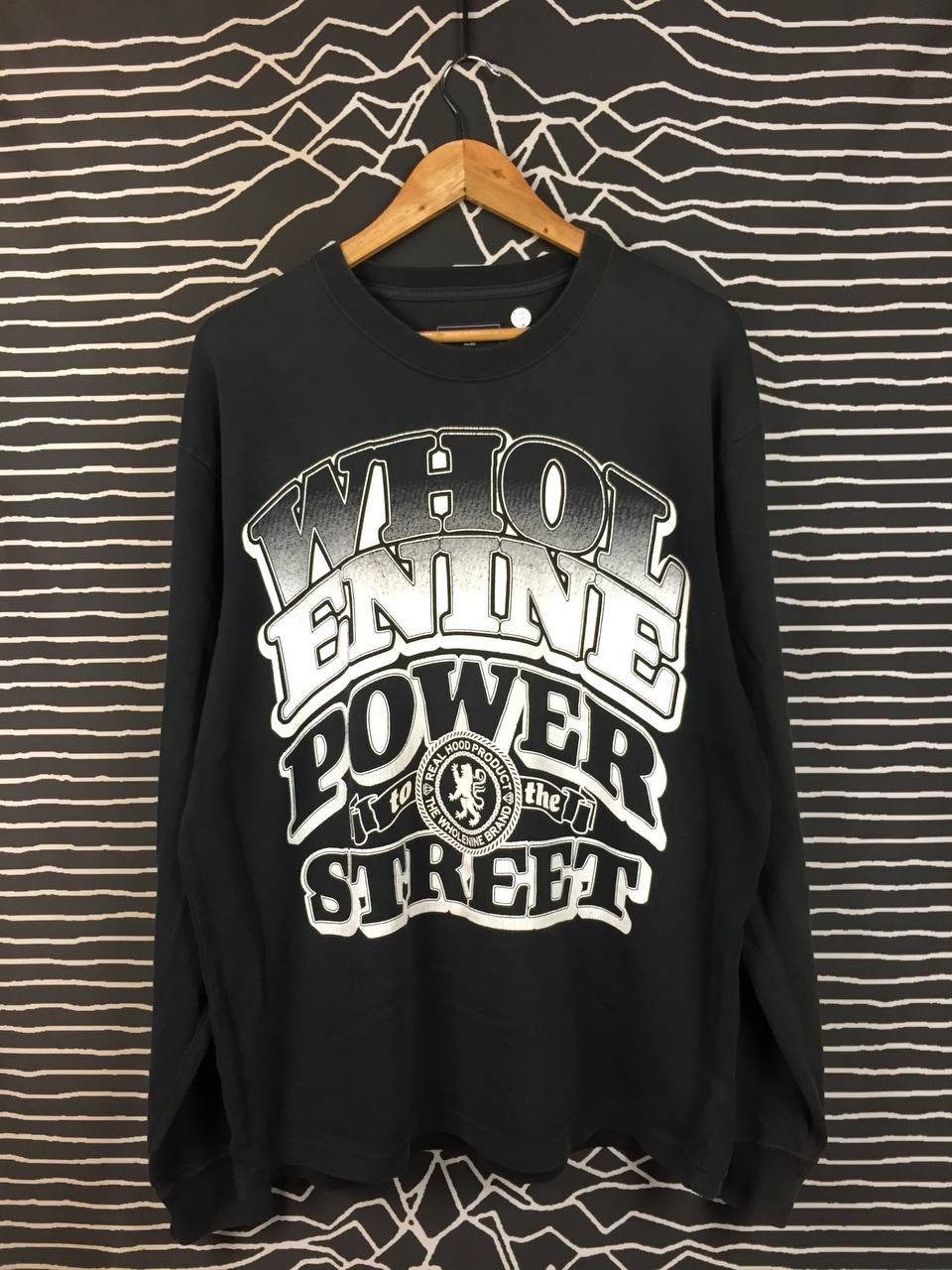 Japanese Brand Vtg Wholenine Authentic Wear Power to the Street LS Tee Size US XL / EU 56 / 4 - 1 Thumbnail